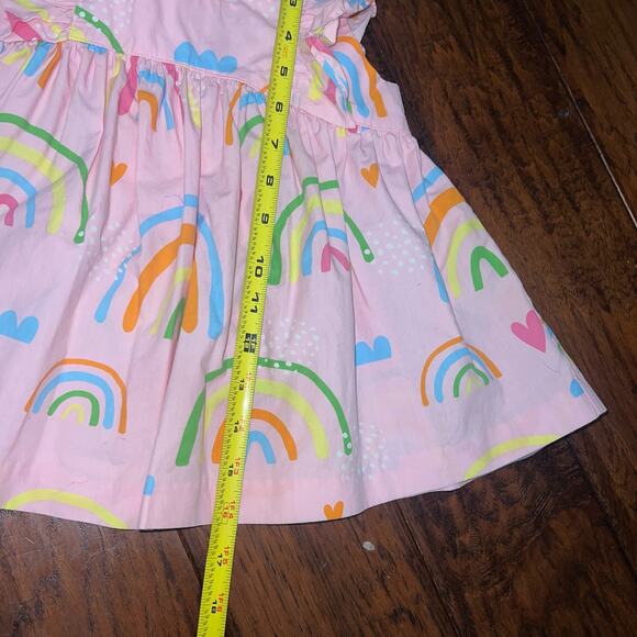 Eleanor Rose 3-4y Rainbow Lacey Top Neon Lucky Novelty Pink St Patricks Day - Picture 6 of 7